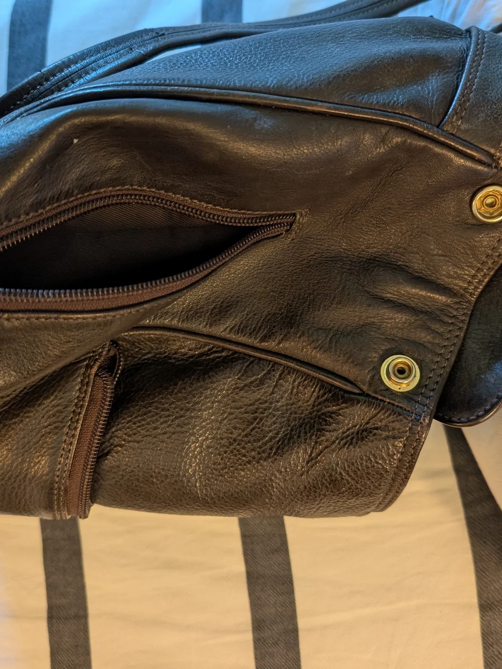 Classic Brown Leather Women’s Backpack Purse
